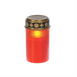 LED Gravljus utan Timer H: 12 cm, Röd